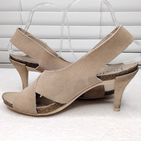 Pedro Garcia Libby Women's Suede Leather Mid-Heel Crisscross Heels Sz 6 - Picture 6 of 14